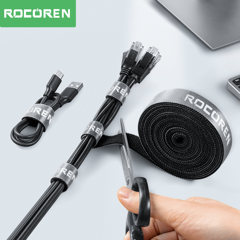 Gear Tie Reusable - Rocoren Cable Organizer Detachable Cable Straps