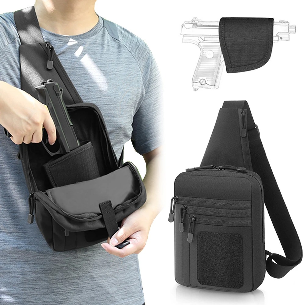 Tactical Pistol Gun Bag Concea - đánh giá và giá Edc Concealed Carry Sling Bag