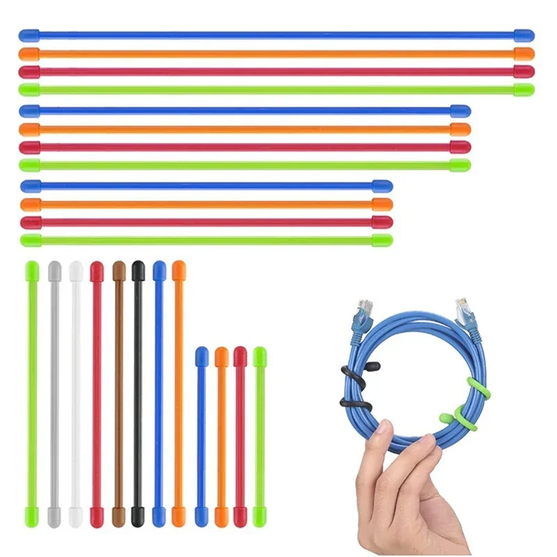 5PCS Silicone Zip Ties, Steel  - đánh giá và giá Gear Tie Reusable