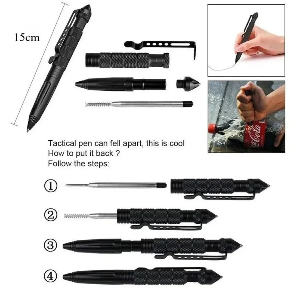 Tungsten Steel Multi Functiona - đánh giá và giá Pen Tactical Glass