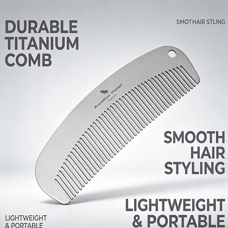 Boundless Voyage Titanium Comb - đánh giá và giá Comb Pocket Titanium