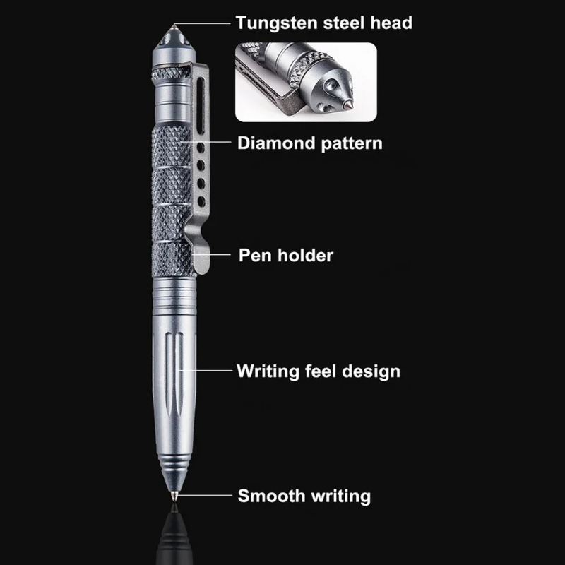 Military Tactical Pen Aluminum - đánh giá và giá Pen Tactical Glass